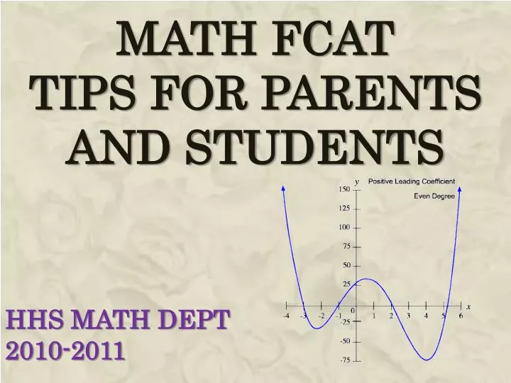 math fcat tips for parents and students
