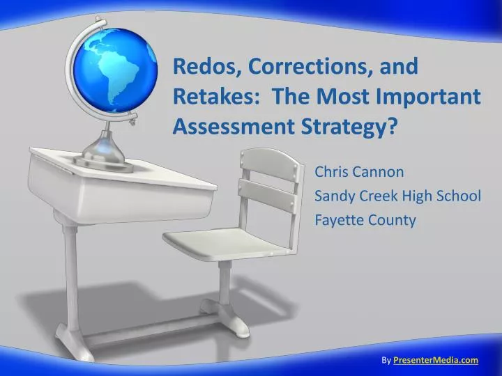 redos corrections and retakes the most important assessment strategy