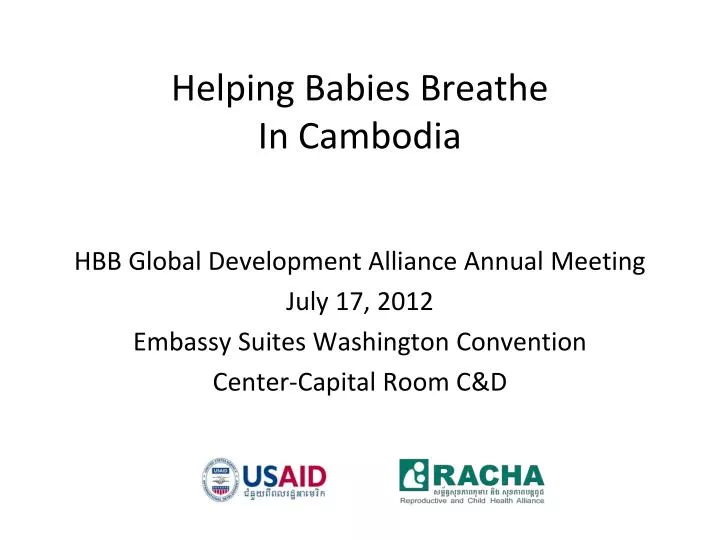 helping babies breathe in cambodia