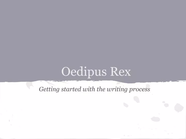 oedipus rex