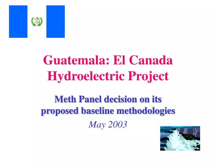 guatemala el canada hydroelectric project
