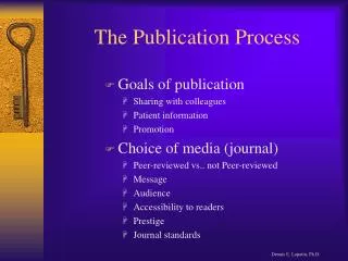 The Publication Process