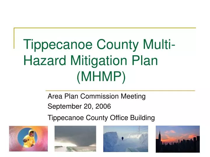 tippecanoe county multi hazard mitigation plan mhmp