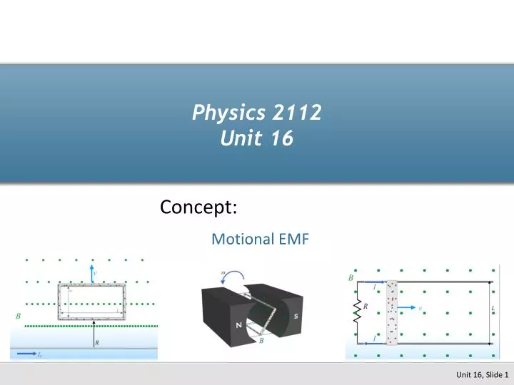 physics 2112 unit 16