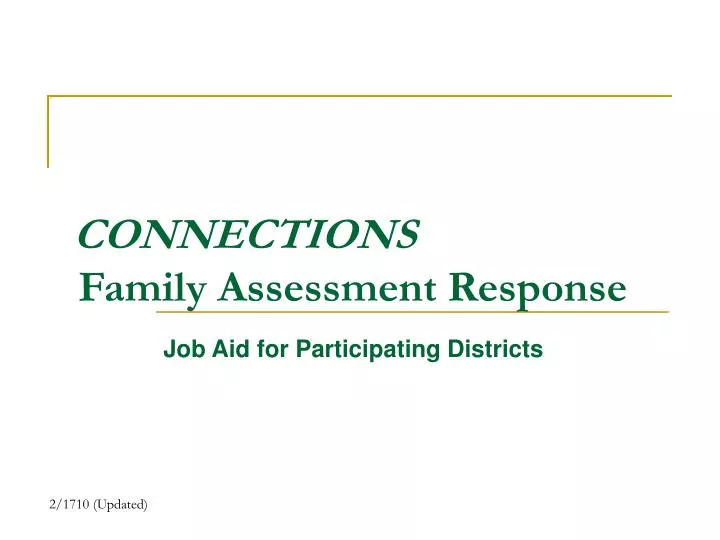connections family assessment response