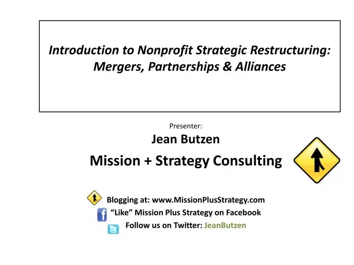 introduction to nonprofit strategic restructuring mergers partnerships alliances