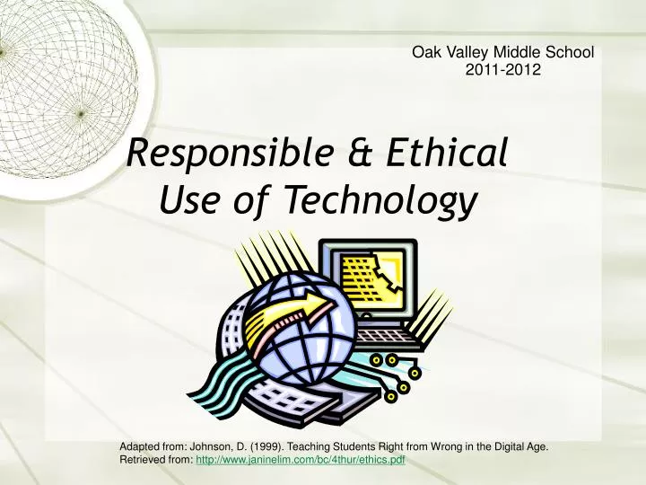 responsible ethical use of technology