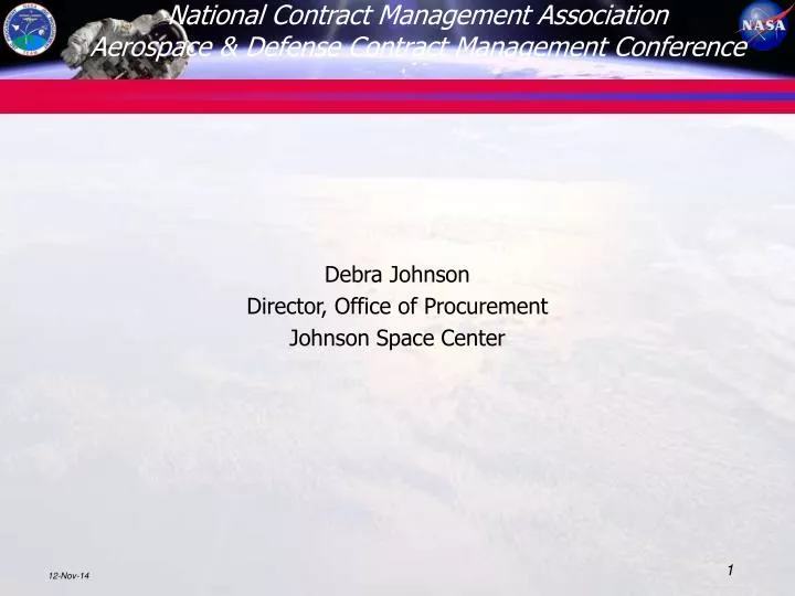 national contract management association aerospace defense contract management conference