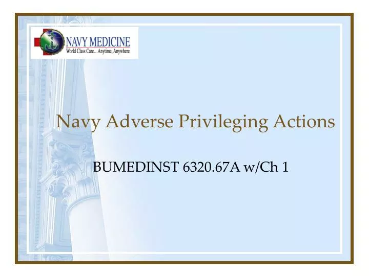 navy adverse privileging actions