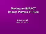 Making an Impact: Devoted to God’s Word and Action - slide 1