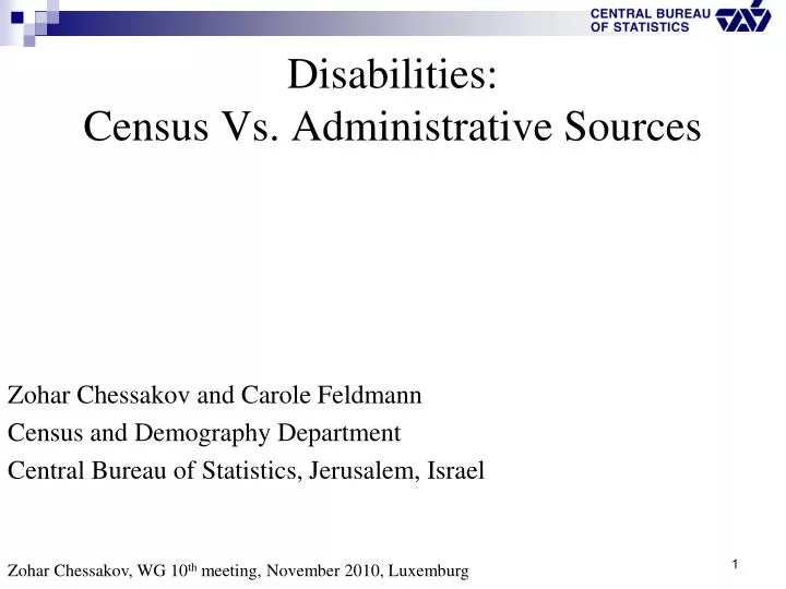 disabilities census vs administrative sources