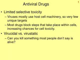 Antiviral Drugs