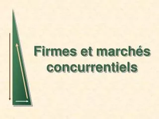 firmes et march s concurrentiels