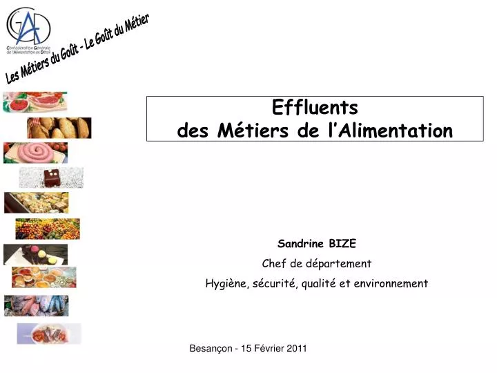 effluents des m tiers de l alimentation