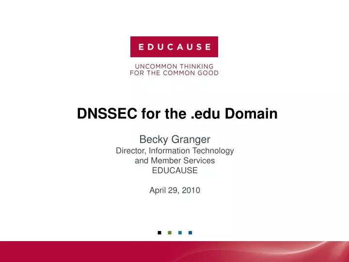 dnssec for the edu domain