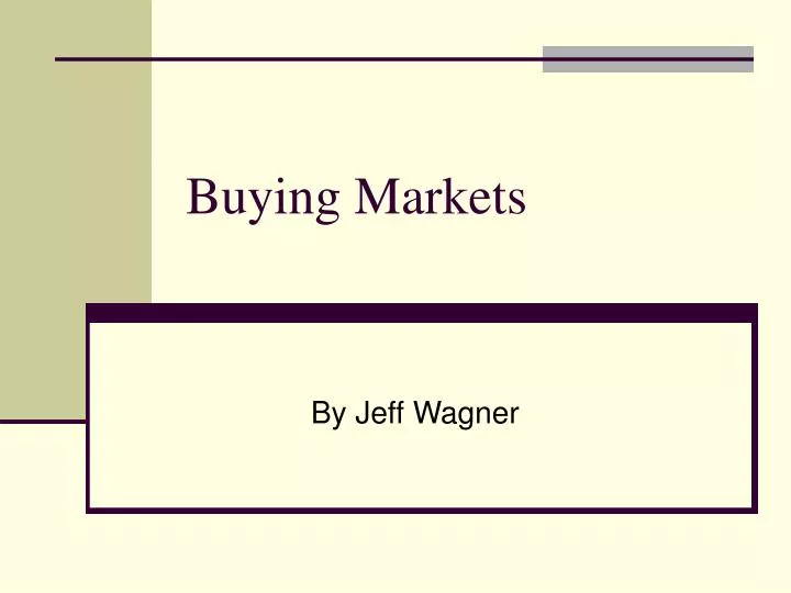 buying markets