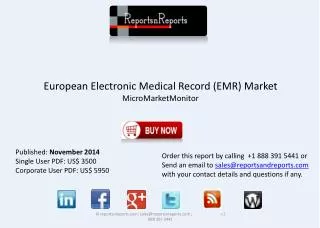 European Electronic Medical Record Industry - Growth, Trends