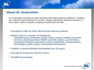 About SL Corporation