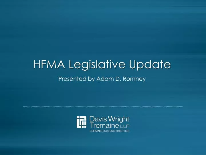 hfma legislative update