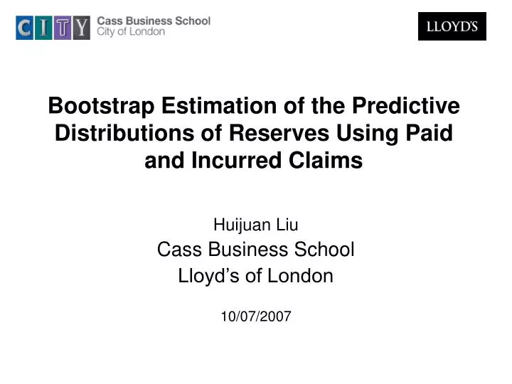 bootstrap estimation of the predictive distributions of reserves using paid and incurred claims