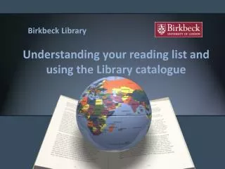 Understanding your reading list and using the Library catalogue