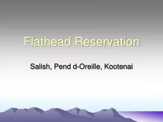 Flathead Reservation