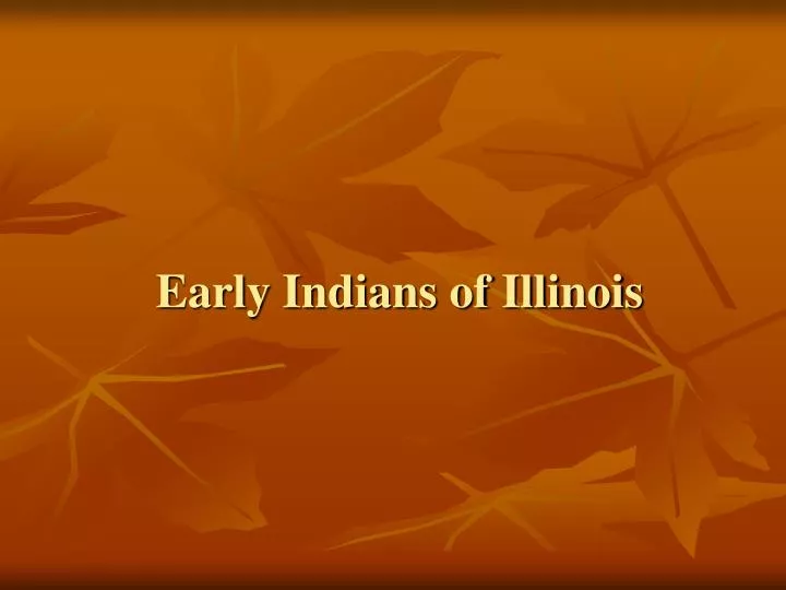 early indians of illinois