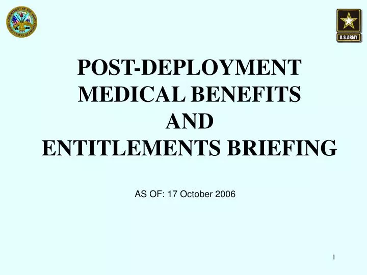 post deployment medical benefits and entitlements briefing