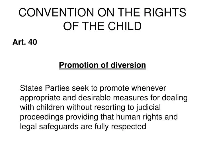 convention on the rights of the child