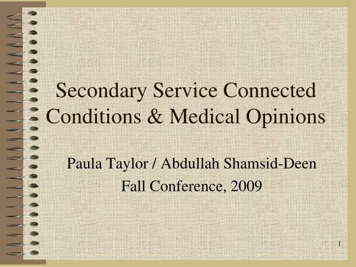secondary service connected conditions medical opinions