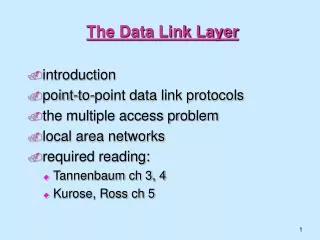 the data link layer