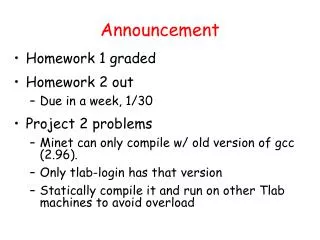 announcement