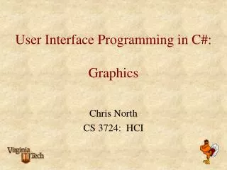 User Interface Programming in C#: Graphics