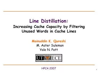 Line Distillation: Increasing Cache Capacity by Filtering Unused Words in Cache Lines