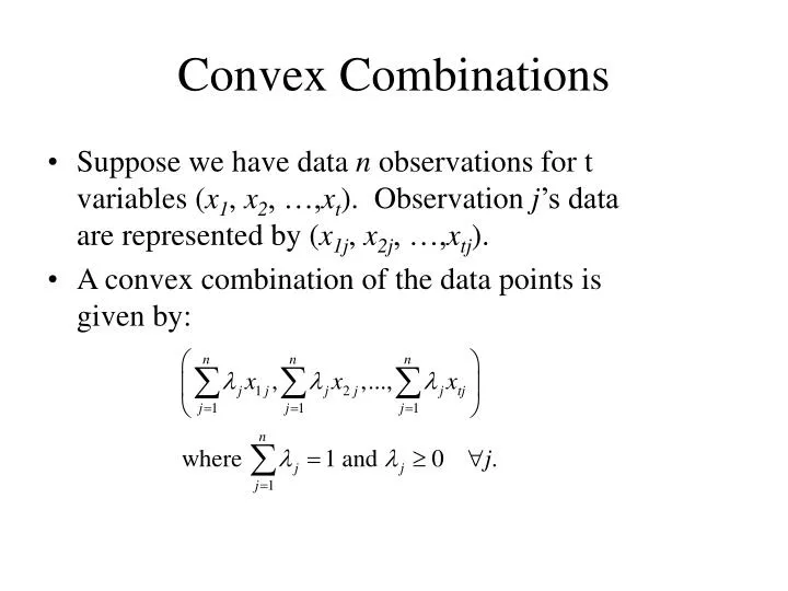 convex combinations