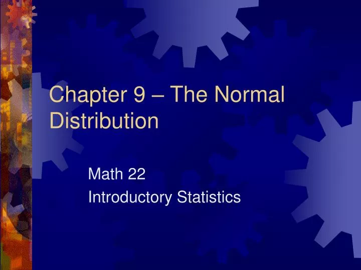 chapter 9 the normal distribution
