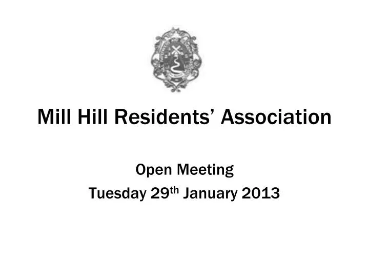 mill hill residents association