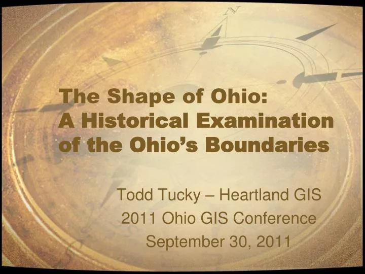the shape of ohio a historical examination of the ohio s boundaries