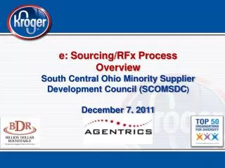 e: Sourcing/RFx Process Overview