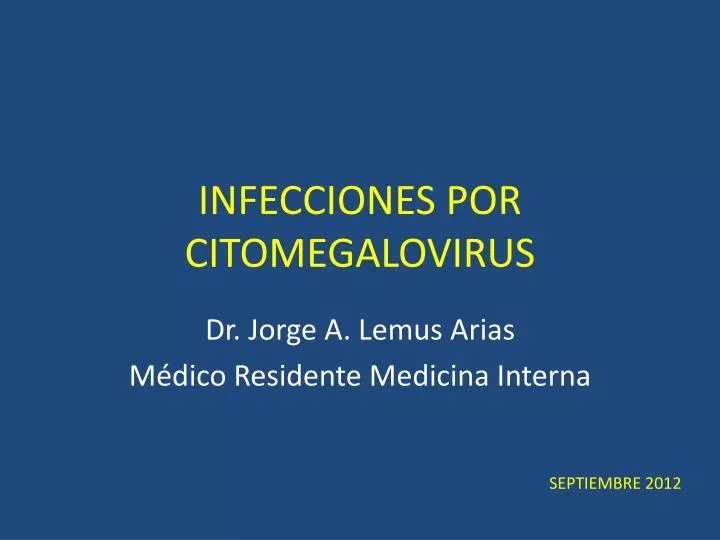 infecciones por citomegalovirus