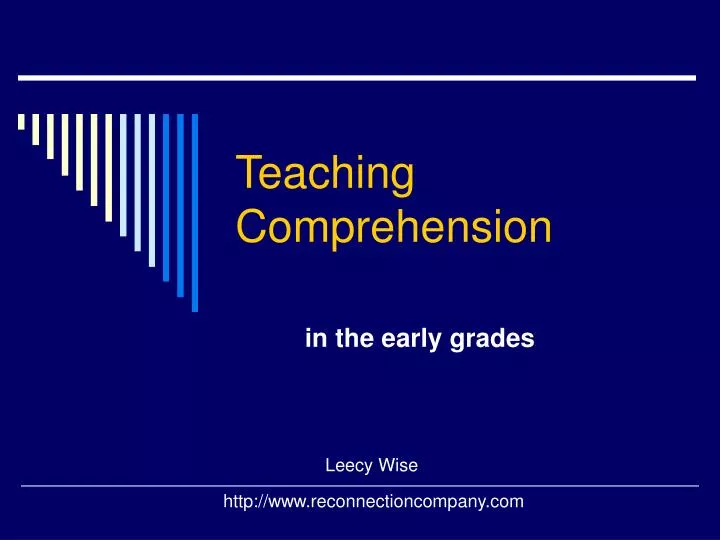 teaching comprehension