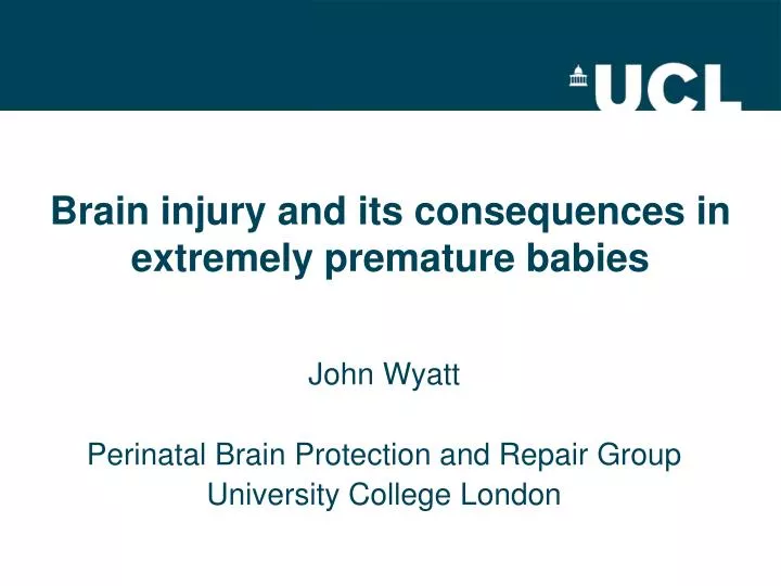 brain injury and its consequences in extremely premature babies