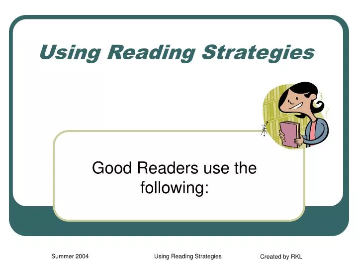 using reading strategies