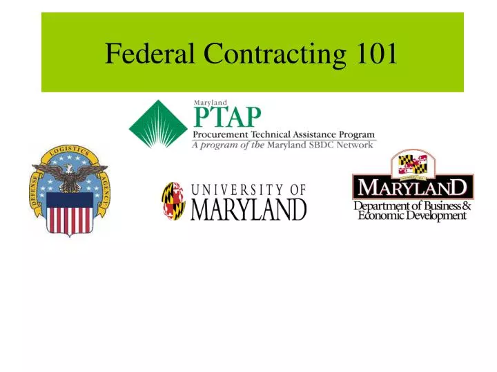 federal contracting 101