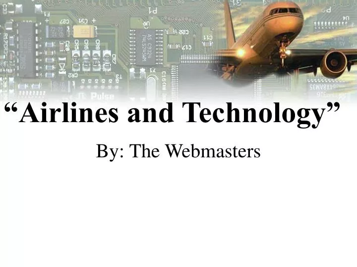airlines and technology