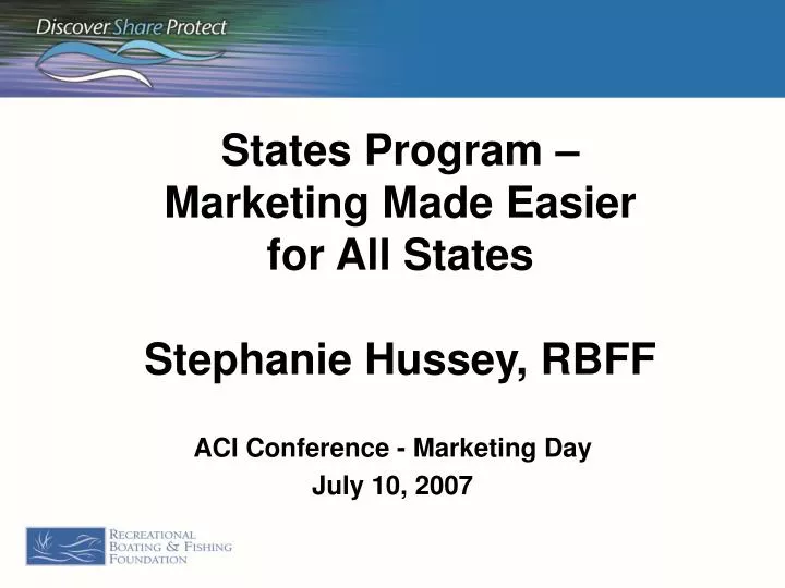 aci conference marketing day july 10 2007