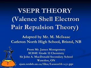 VSEPR THEORY (Valence Shell Electron Pair Repulsion Theory)