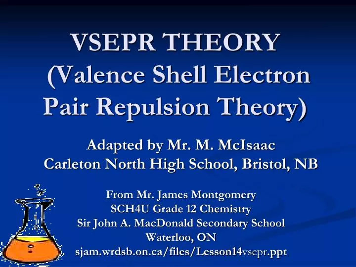 vsepr theory valence shell electron pair repulsion theory