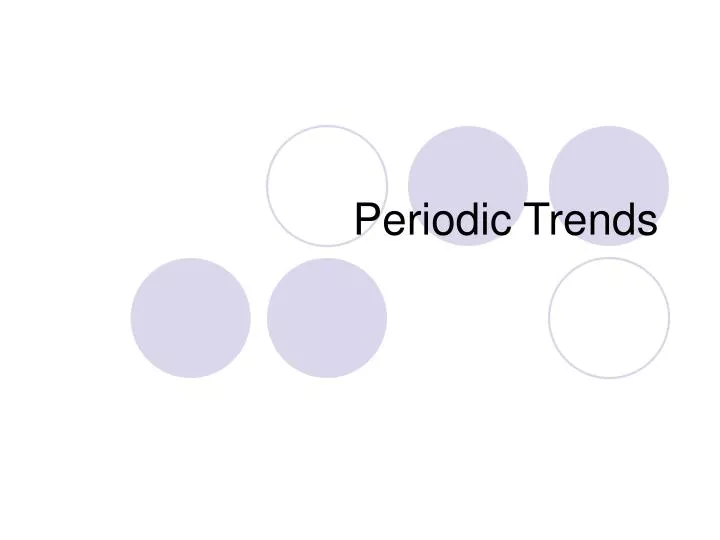 periodic trends