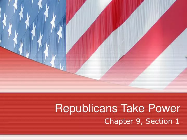 republicans take power